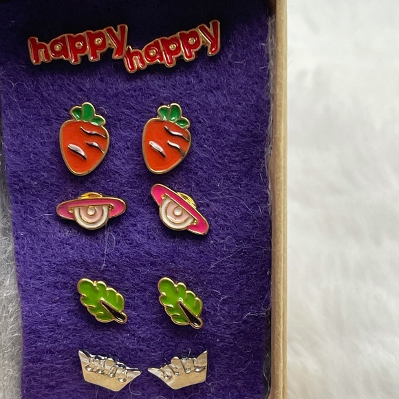 Resin Earrings 5-Pairs - Picture 2 of 7